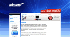 Desktop Screenshot of mbcomp.cz