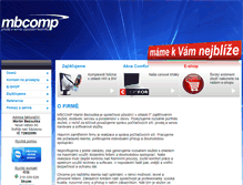 Tablet Screenshot of mbcomp.cz